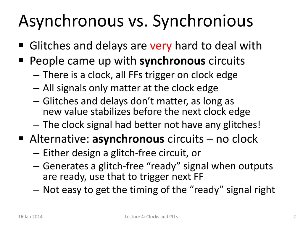 asynchronous vs synchronious