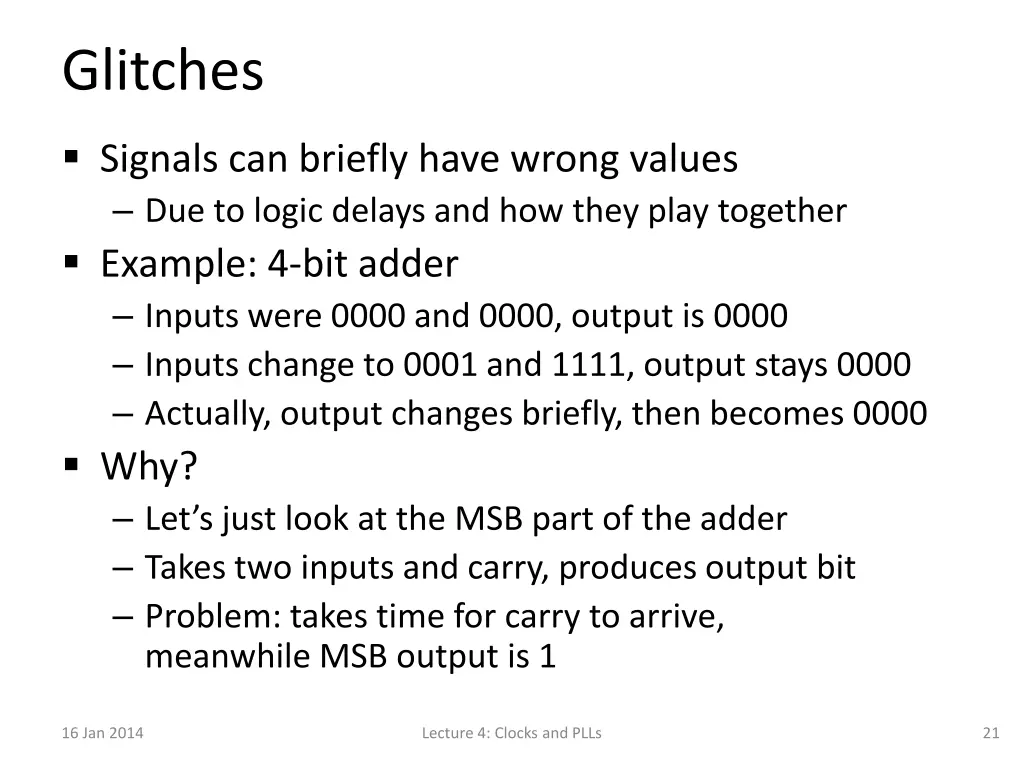 glitches