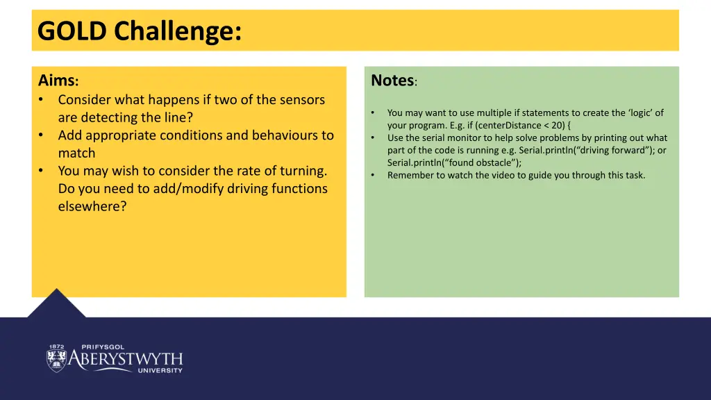 gold challenge