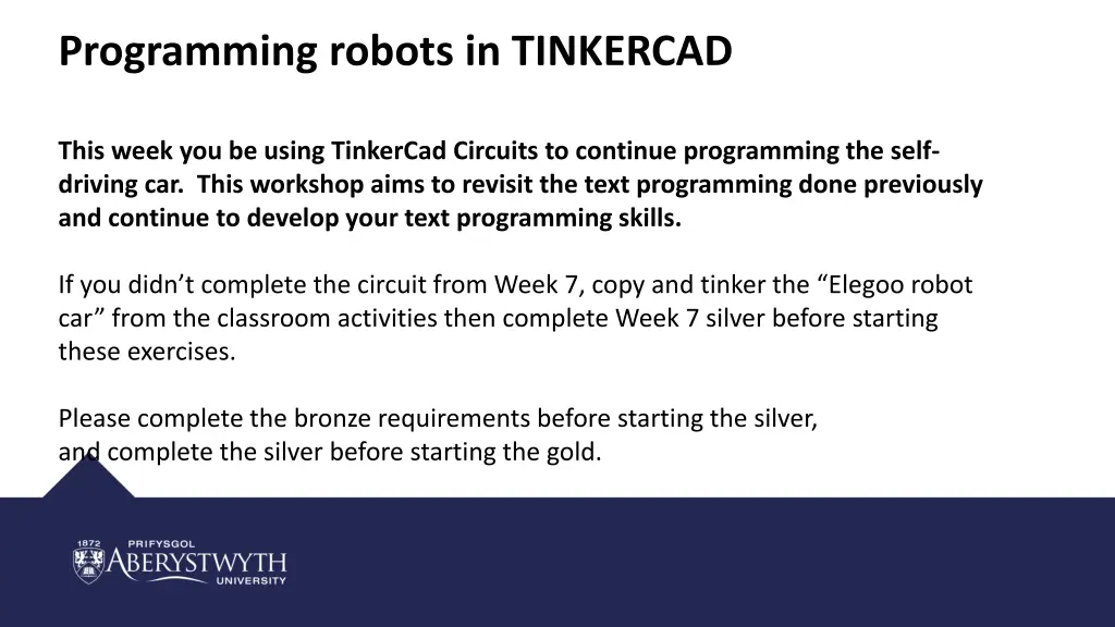 programming robots in tinkercad