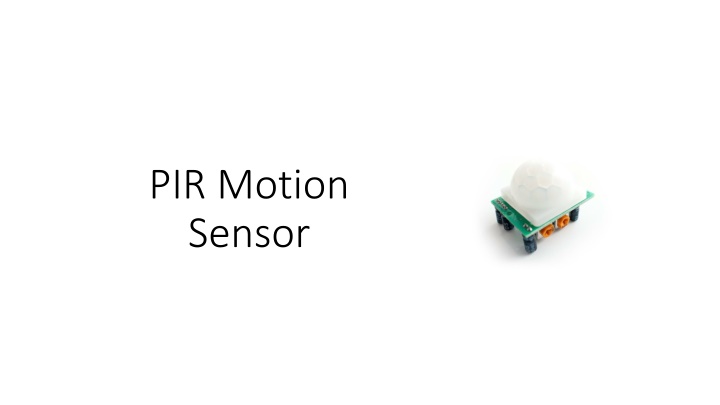 pir motion sensor