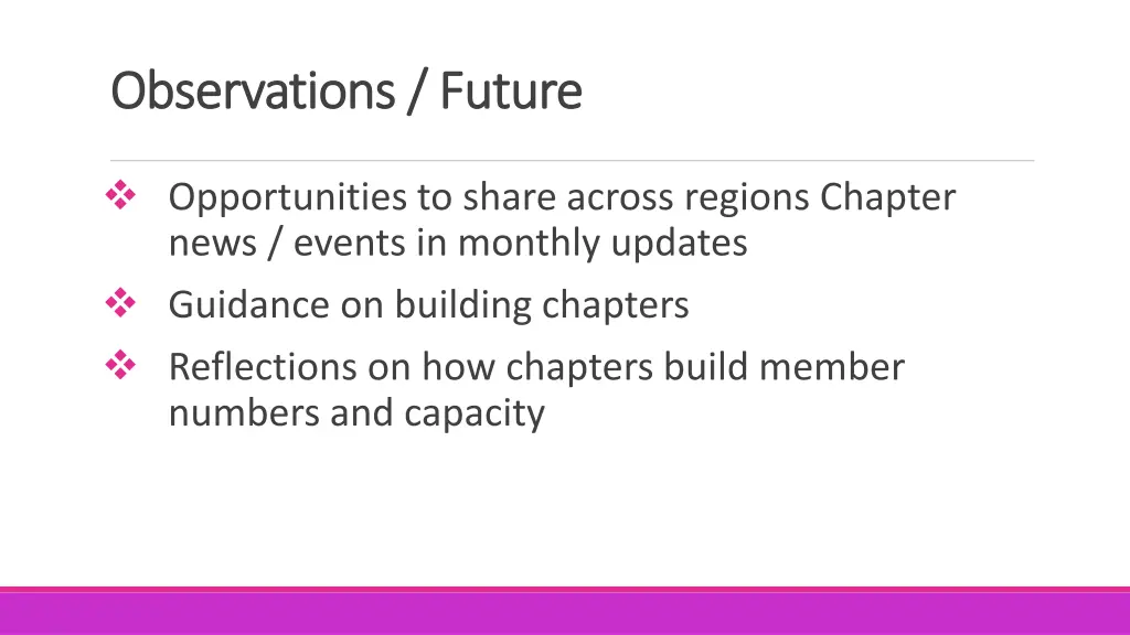 observations future observations future