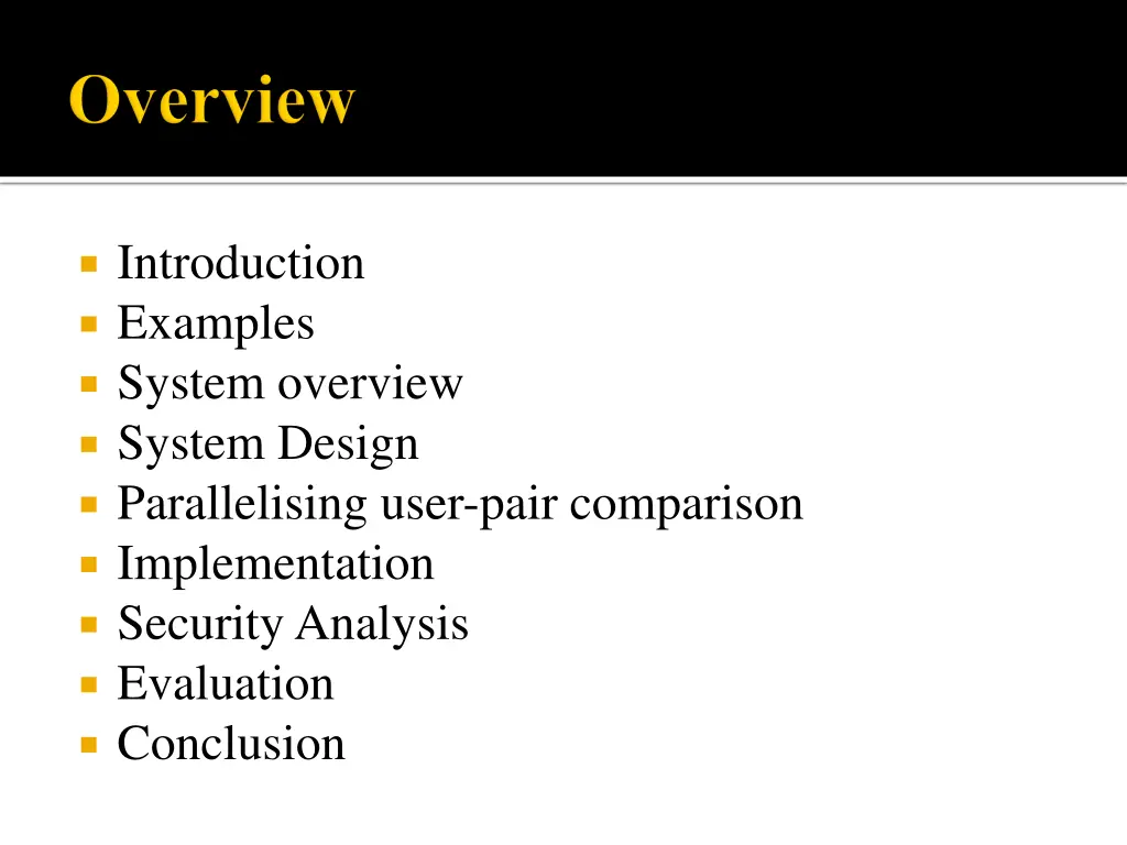 introduction examples system overview system