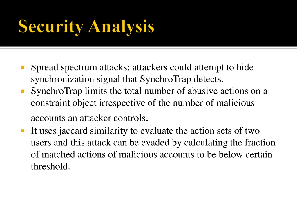spread spectrum attacks attackers could attempt