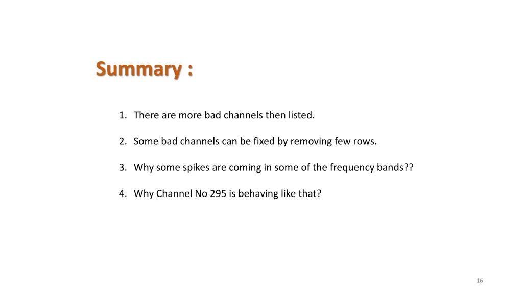 summary
