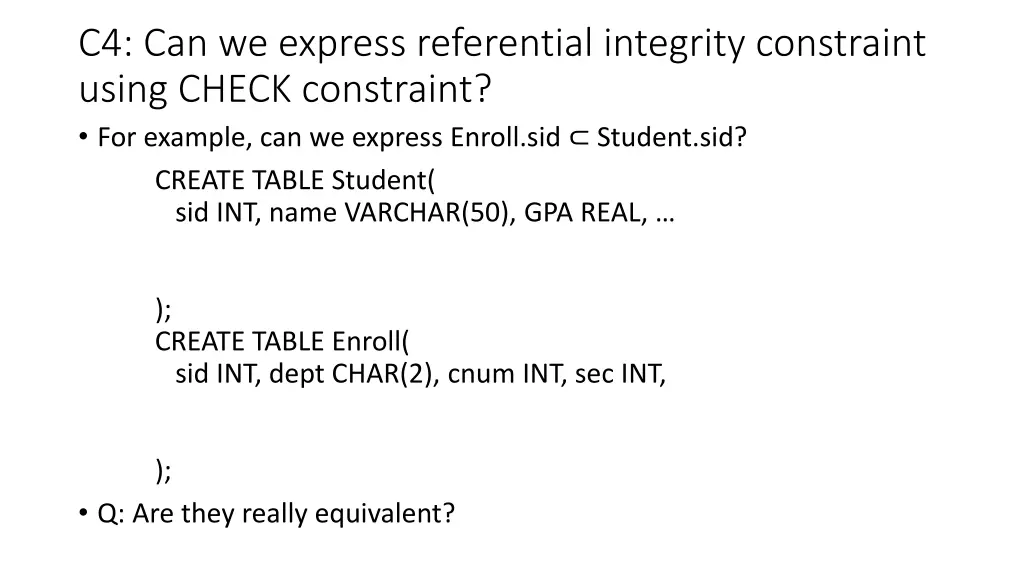 c4 can we express referential integrity