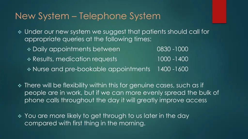 new system telephone system