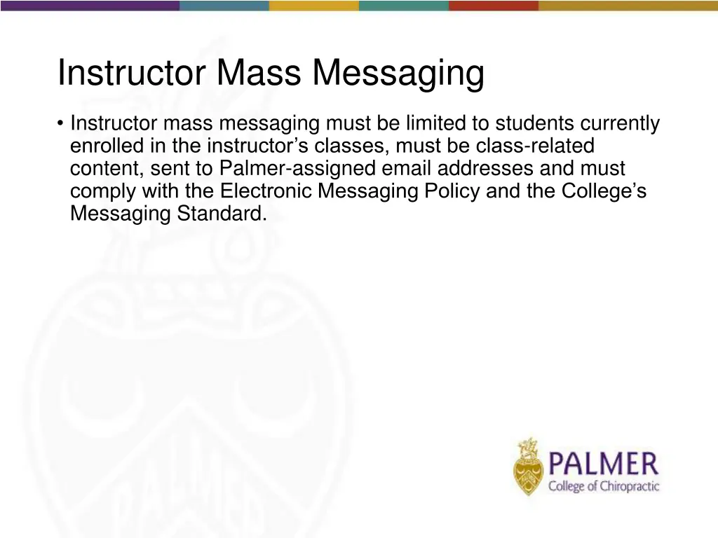 instructor mass messaging