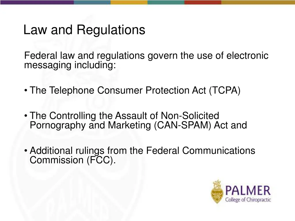 law and regulations