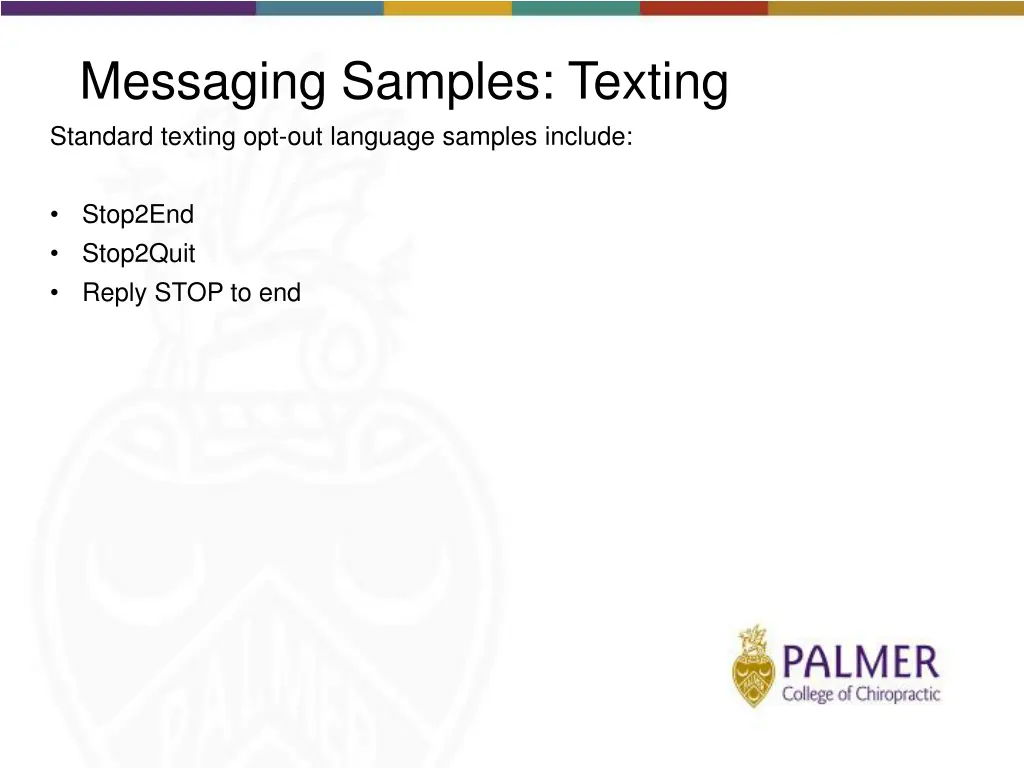 messaging samples texting standard texting