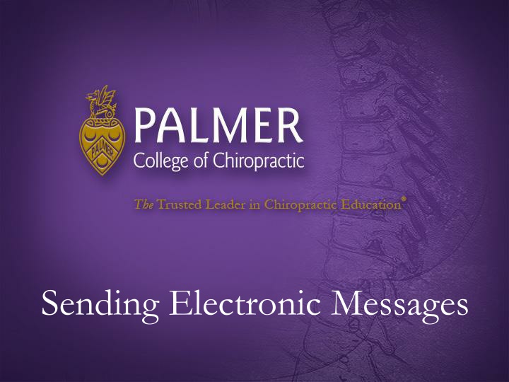sending electronic messages