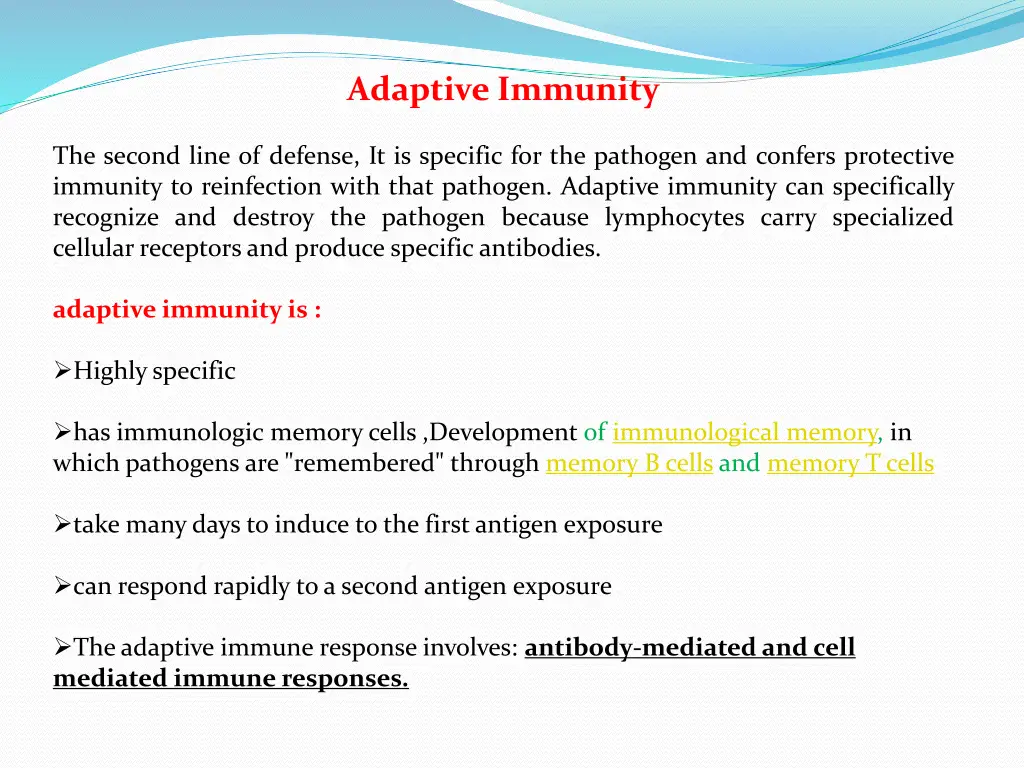 adaptive immunity