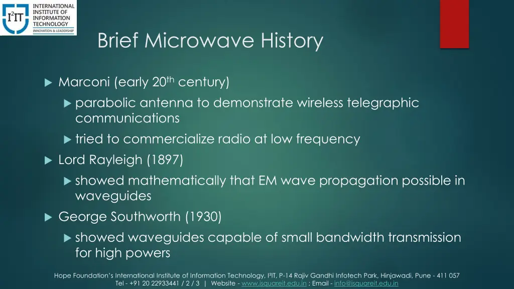brief microwave history 1