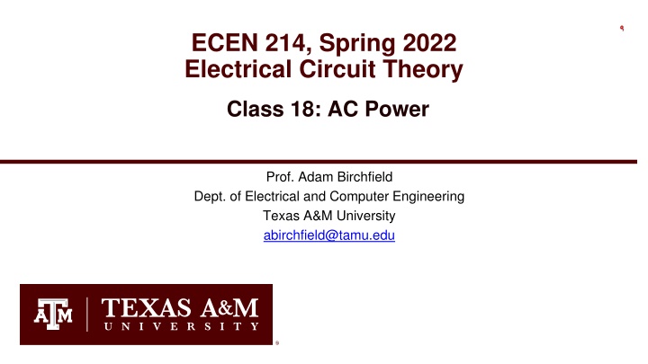 ecen 214 spring 2022 electrical circuit theory
