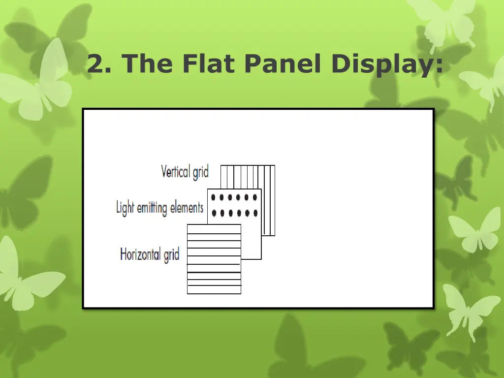 2 the flat panel display 5