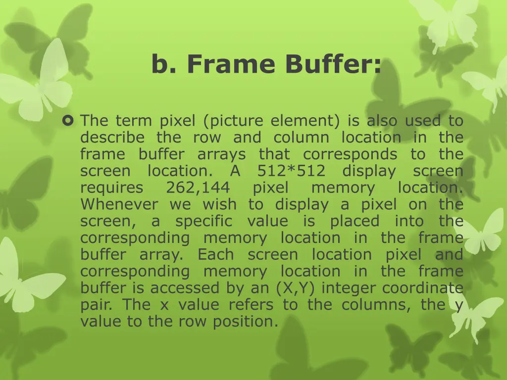 b frame buffer 1
