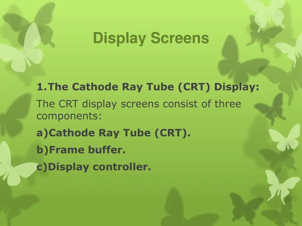 display screens 1