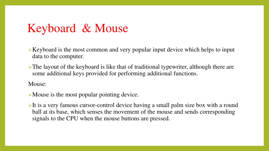 keyboard mouse
