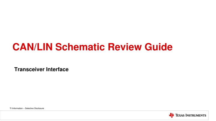 can lin schematic review guide