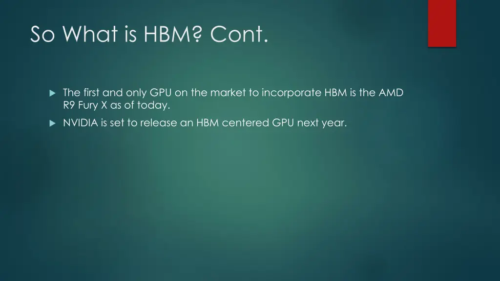 so what is hbm cont