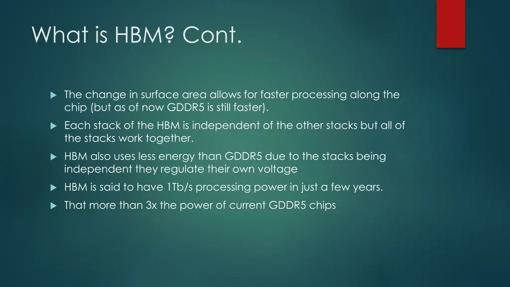what is hbm cont