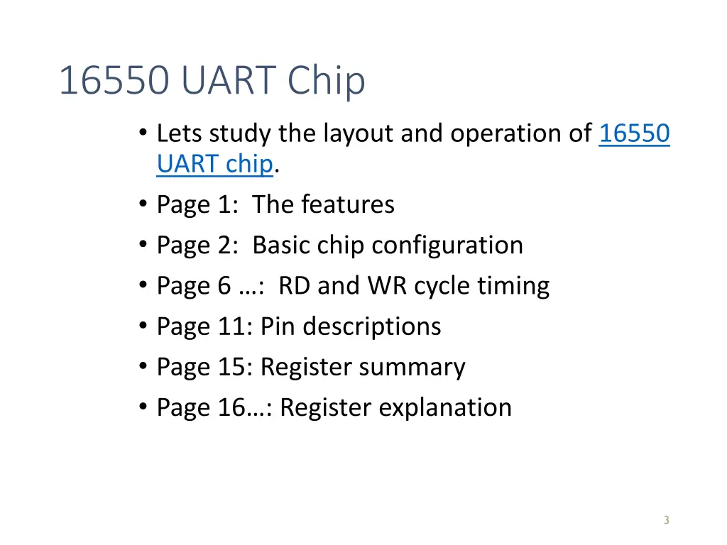16550 uart chip lets study the layout