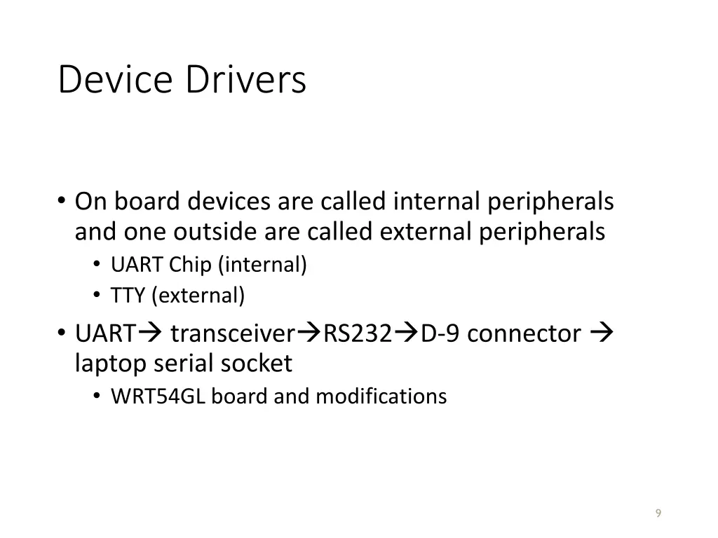 device drivers