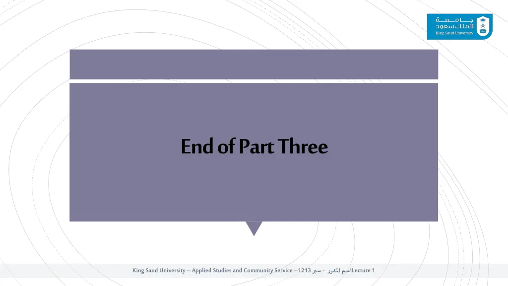 end of part three