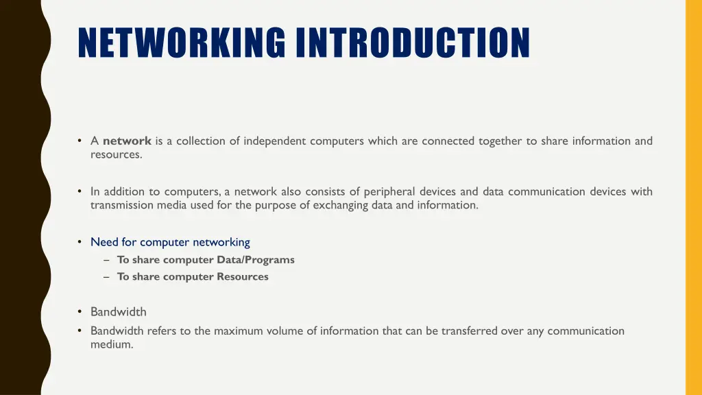 networking introduction
