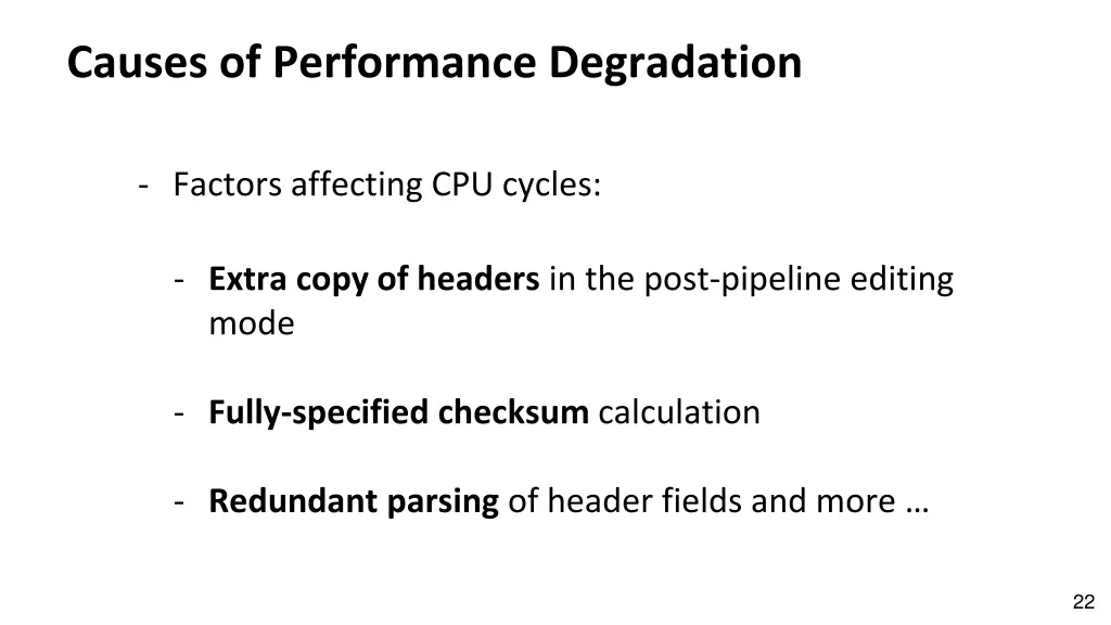 causes of performance degradation 1