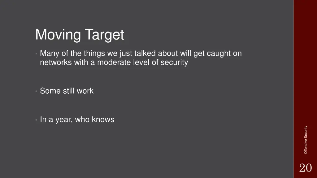 moving target