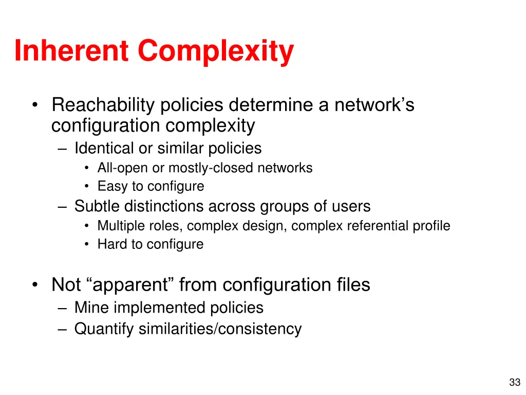 inherent complexity