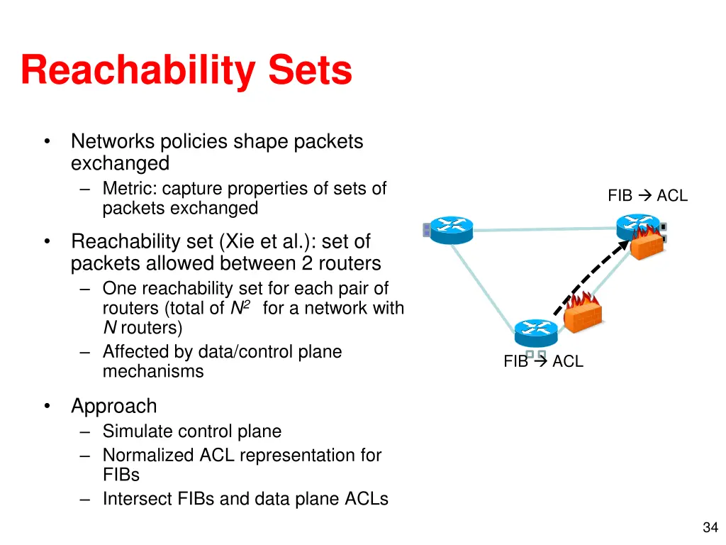 reachability sets