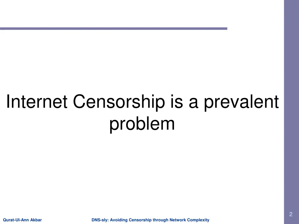 internet censorship is a prevalent problem