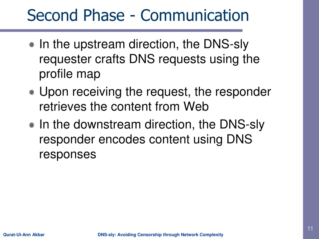 second phase communication