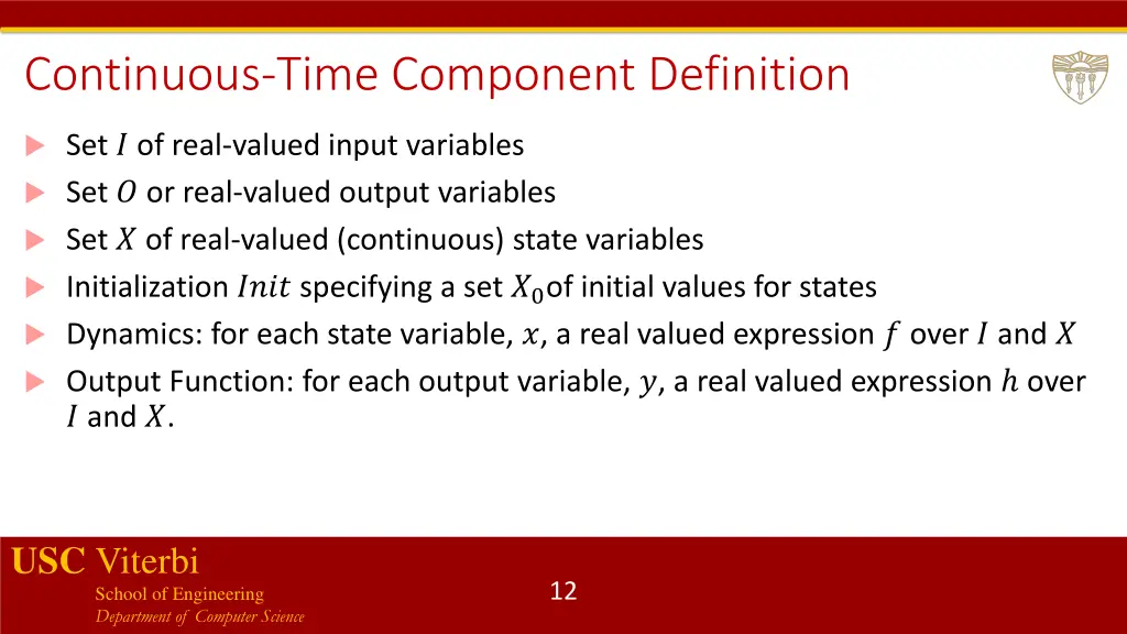 continuous time component definition