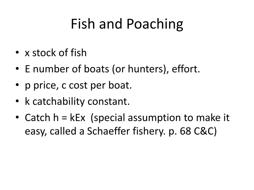 fish and poaching