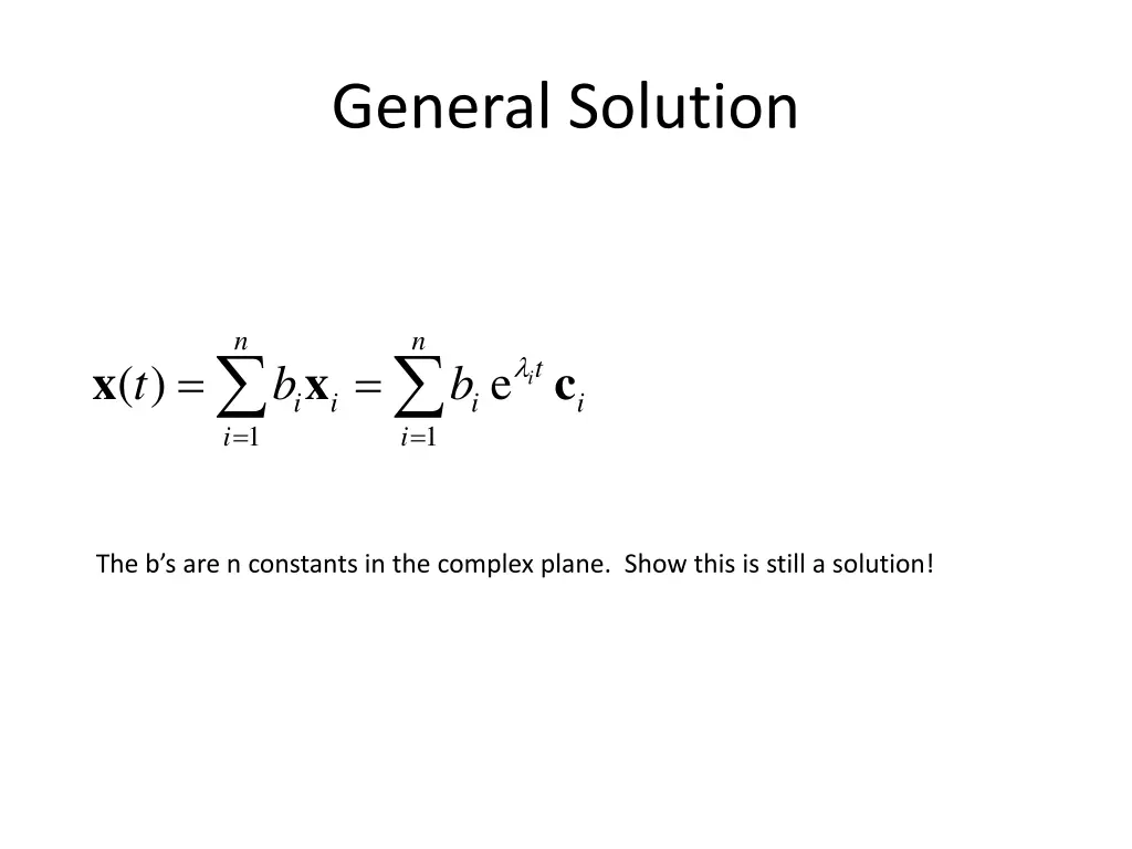 general solution