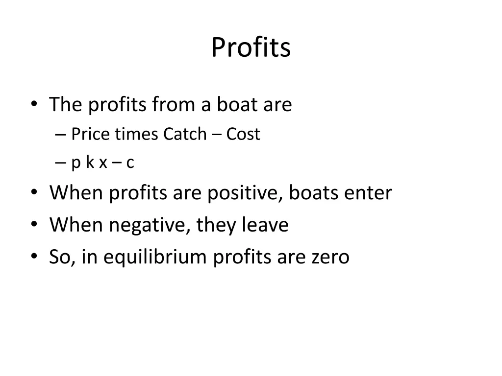 profits