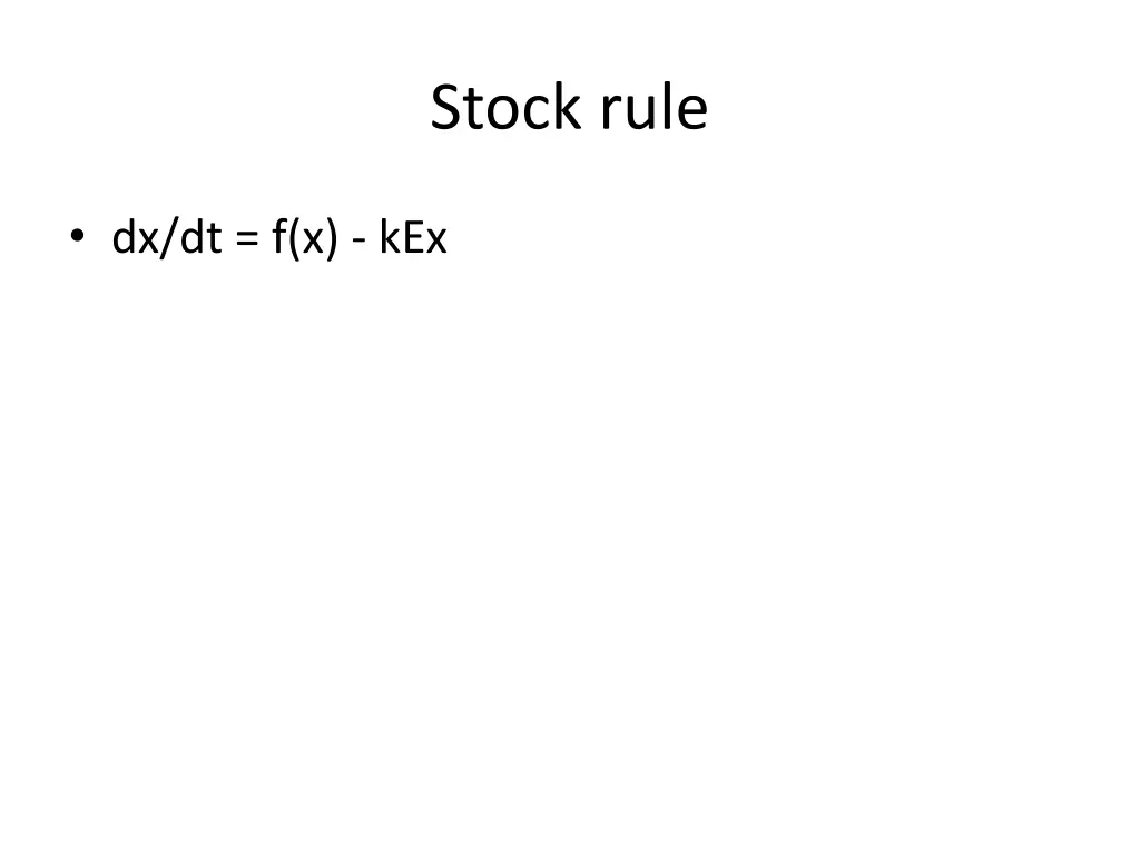stock rule