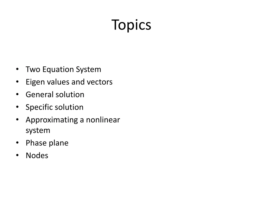 topics