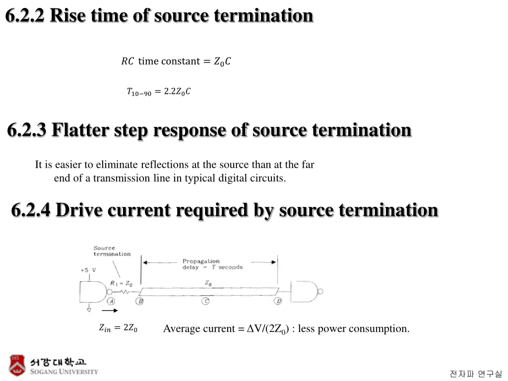 6 2 2 rise time of source termination