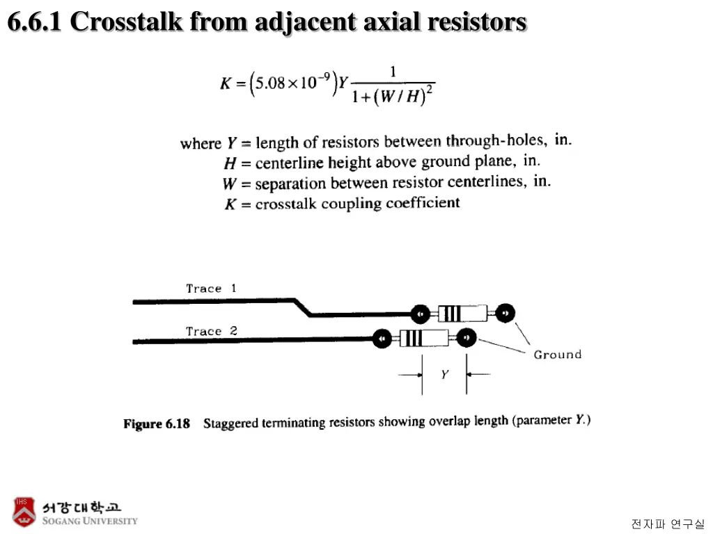 6 6 1 crosstalk from adjacent axial resistors