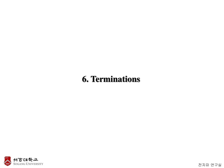 6 terminations