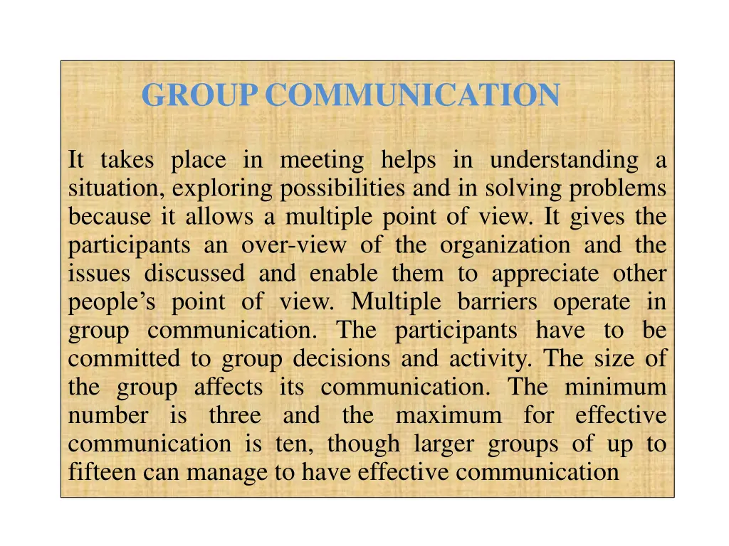 group communication