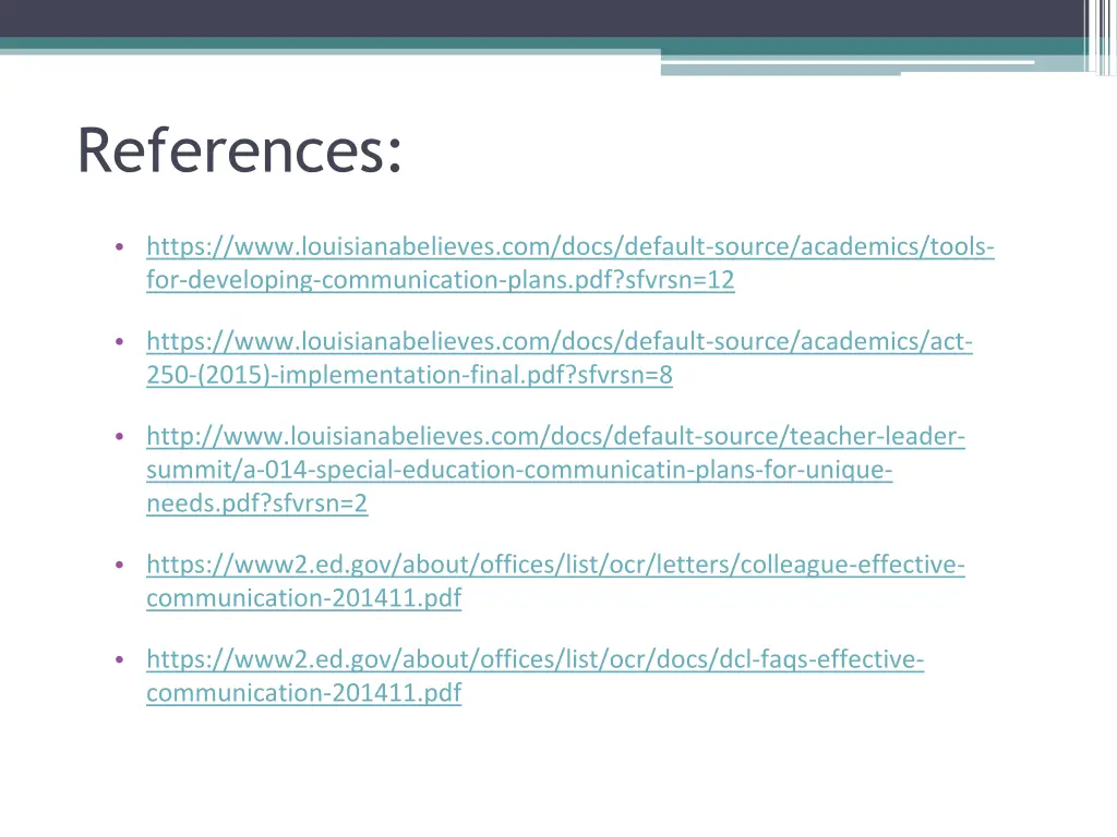 references