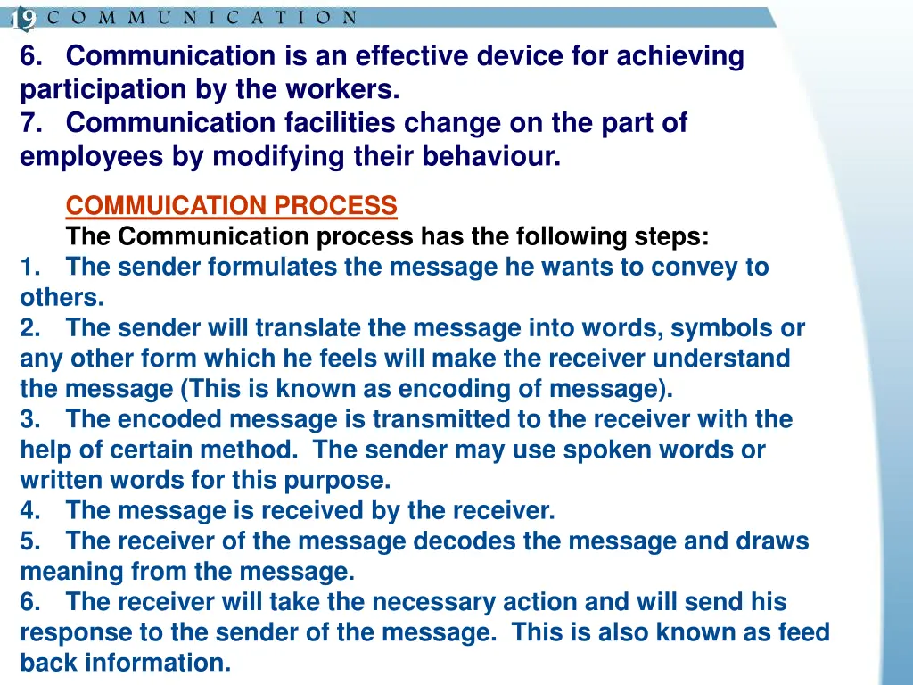 6 communication is an effective device