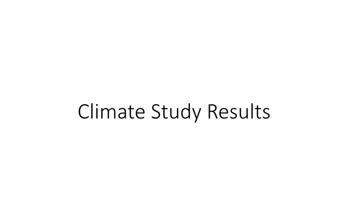 climate study results