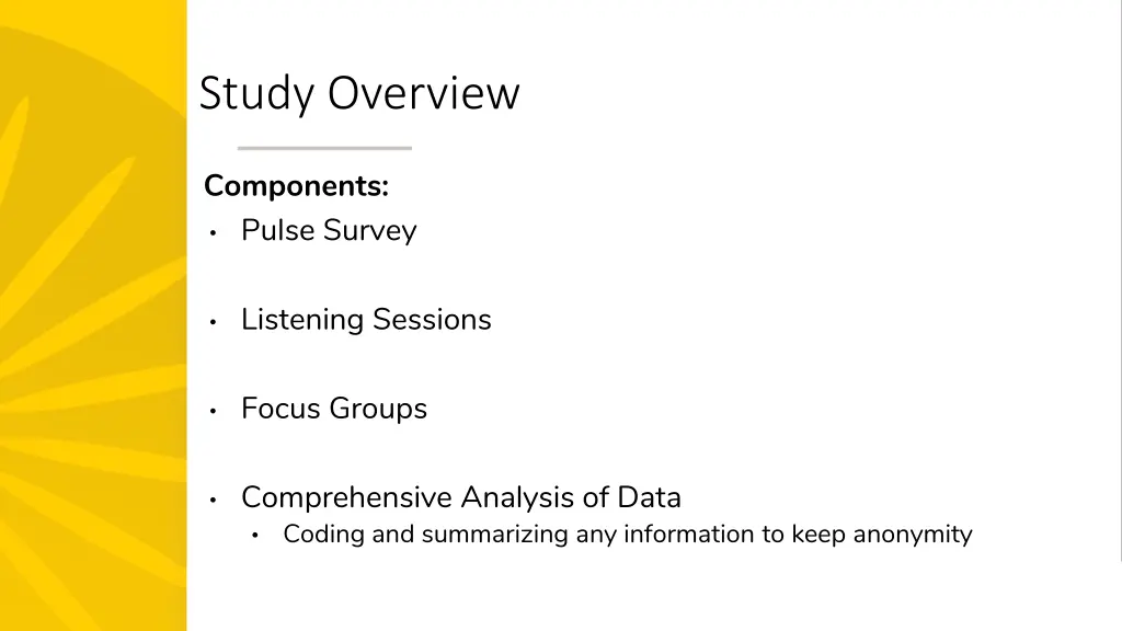 study overview