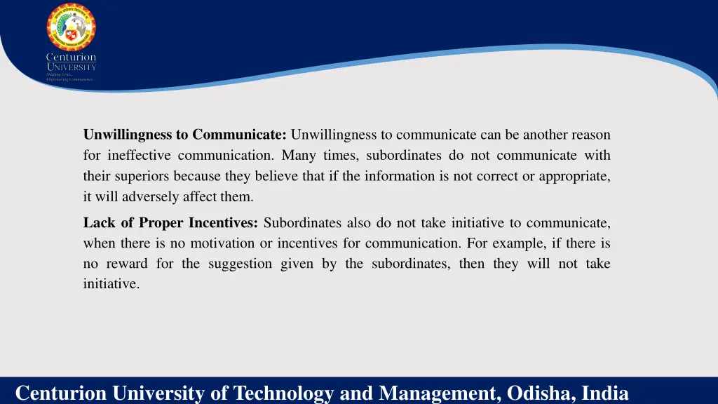 unwillingness to communicate unwillingness